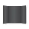 Two Cool Tri-Fold Poster Board, 36 X 48, Black/White, 6/Carton