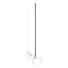 Clear Partition Extender With Attached Clamp, 48 X 3.88 X 18, Thermoplastic Sheeting