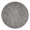 Radial Steel Wool Pads, Grade 0 (Fine): Cleaning And Polishing, 18" Diameter, Gray, 12/Carton