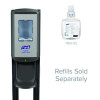 Cs8 Hand Sanitizer Floor Stand With Dispenser, 1,200 Ml, 13.5 X 5 X 28.5, Graphite
