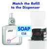 Professional Advanced Gel Hand Sanitizer Fragrance Free, For Es8 Dispenser, 2/Carton