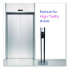 Es10 Dispenser Floor Stand With Automatic Hand Sanitizer Dispenser, 15.56 x 11.75 x 51.82, Graphite