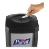 Ds360 High Capacity Hand Sanitizing Wipes Station, 17 X 17.25 X 44.25, Black/Silver