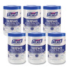 Healthcare Surface Disinfecting Wipes, 1-Ply, 7 x 10, Unscented, White, 110 Wipes/Canister, 6 Canisters/Carton