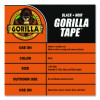 Gorilla Tape, 3" Core, 1.88" x 10 Yds, Black