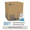 Pacific Blue Select Cube Box Facial Tissue, 2-Ply, White, 100 Sheets/Box, 36 Boxes/Carton