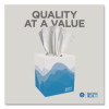 Pacific Blue Select Cube Box Facial Tissue, 2-Ply, White, 100 Sheets/Box, 36 Boxes/Carton