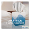 Pacific Blue Select Cube Box Facial Tissue, 2-Ply, White, 100 Sheets/Box, 36 Boxes/Carton