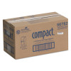 Compact Vertical Double Roll Coreless Dispenser, 6 X 6.5 X 13.5, Stainless Steel