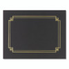 Premium Textured Certificate Holder, 12.65 X 9.75, Black, 3/Pack