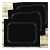 Premium Textured Certificate Holder, 12.65 X 9.75, Black, 3/Pack