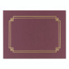 Premium Textured Certificate Holder, 12.65 X 9.75, Burgundy, 3/Pack