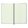 Hard Cover Notebook, 1-Subject, Quadrille Rule, Black Cover, (120) 8.25 x 5 Sheets