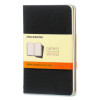 Cahier Journal, 1-Subject, Narrow Rule, Black Cover, (64) 5.5 x 3.5 Sheets, 3/Pack
