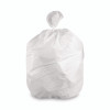 Linear Low-Density Can Liners, 35 Gal, 1.4 Mil, 33" x 45", White, Flat Pack, 200/Carton