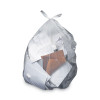Linear Low-Density Can Liners, 56 Gal, 2 Mil, 43" x 48", Clear, Flat Pack, 100/Carton