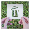 Eco Blend Max Can Liners, 33 Gal, 0.8 Mil, 33" x 39", Green, 25 Bags/Roll, 8 Rolls/Carton