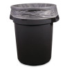 High-Density Waste Can Liners, 45 Gal, 14 Mic, 40" x 48", Natural, 25 Bags/Roll, 10 Rolls/Carton