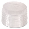 Round Plastic Dome Lid, Embossed, Fits 212/213, 16" Diameter, Clear, 25/Carton