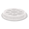 Plastic Dome Lids, Fits Round Pan 2046, 9" Diameter x 0.88" h, Clear, 500/Carton