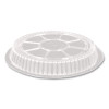 Plastic Dome Lids, Fits Round Pan 2047, 7" Diameter x 0.88" h, Clear, 500/Carton