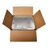 Steam Pan Foil Lids, Fits Half-Size Pan, 25 Gauge, 12.81 x 10.44, 100/Carton