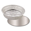 Foil Laminated Board Lids, 8.25" Diameter, Silver, Aluminum, 500/Carton