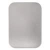 Laminated Board Lid, 7 x 5, Silver/White, Aluminum, 500/Carton