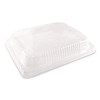 Plastic Dome Lid, 10.75 x 10.19 x 1.63, Clear, 100/Carton