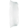 Plastic Dome Lids, Embossed, Fits 4012/4013, 12" Diameter, Clear, 25/Carton
