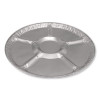 Aluminum Lazy Susan, 6 Compartments, 18" Diameter x 0.94" h, 25/Carton