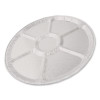 Aluminum Lazy Susan, 6 Compartments, 18" Diameter x 0.94" h, 25/Carton