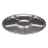 Aluminum Lazy Susan, 6 Compartments, 18" Diameter x 0.94" h, 25/Carton