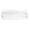 Handi-Lock Three-Compartment Food Container, 8 x 3 x 8.87, Clear, Plastic, 250/Carton