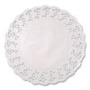 Kenmore Lace Doilies, Round, 14.5", White, 1,000/Carton