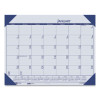 Ecotones Recycled Monthly Desk Pad Calendar, 18.5 x 13, Ocean Blue Sheets/Corners, Black Binding, 12-Month (Jan To Dec): 2026