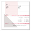 Recycled Monthly Desk Pad Calendar, Breast Cancer Awareness Artwork, 22 x 17, Black Binding/Corners,12-Month (Jan-Dec): 2026