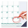 Express Track Monthly Desk Pad Calendar, 22 x 17, White/Teal Sheets, Teal Binding, 13-Month: Jan 2026 To Jan 2027