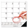 Recycled Academic Desk Pad Calendar, 18.5 x 13, White/Blue Sheets, Blue Binding/Corners, 14-Month: July 2025 To Aug 2026