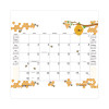 Academic Year Recycled Honeycomb Desk Pad Calendar, 22 x 17, White/Multicolor Sheets, 12-Month (Aug To July): 2025 To 2026