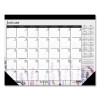 Recycled Desk Pad Calendar, Wild Flowers Artwork, 22 x 17, White Sheets, Black Binding/Corners,12-Month (Jan-Dec): 2026