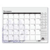 Recycled Desk Pad Calendar, Wild Flowers Artwork, 22 x 17, White Sheets, Black Binding/Corners,12-Month (Jan-Dec): 2026