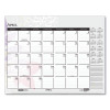Recycled Desk Pad Calendar, Wild Flowers Artwork, 22 x 17, White Sheets, Black Binding/Corners,12-Month (Jan-Dec): 2026