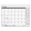 Recycled Desk Pad Calendar, Wild Flowers Artwork, 18.5 x 13, White Sheets, Black Binding/Corners,12-Month (Jan-Dec): 2026