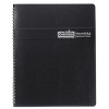 14-Month Recycled Ruled Monthly Planner, 8.75 x 6.78, Black Cover, 14-Month: Dec 2025 To Jan 2027