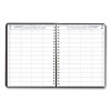 Executive Series Four-Person Group Practice Daily Appointment Book, 11 x 8.5, Black Hard Cover, 12-Month (Jan To Dec): 2026