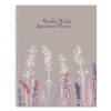 Recycled Wild Flower Weekly/Monthly Planner, Wild Flowers Artwork, 9 x 7, Gray/White/Purple Cover, 12-Month (Jan-Dec): 2026