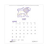 Recycled Academic Zodiac Wall Calendar, 11 x 14, Multicolor Sheets, 12-Month (Aug To July): 2025 To 2026