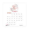 Recycled Academic Zodiac Wall Calendar, 11 x 14, Multicolor Sheets, 12-Month (Aug To July): 2025 To 2026