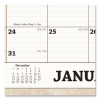 Recycled Monthly Horizontal Wall Calendar, Marble Stone Artwork, 14.88 x 12, White/Sand Sheets, 12-Month (Jan To Dec): 2026